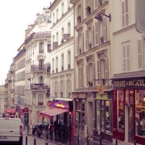 Rue Lepic is a nice little street that leads uphill towards the Moulin Rouge in Montmartre